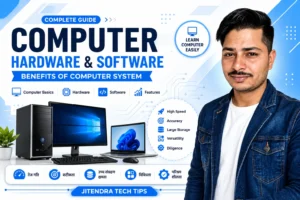 Computer Kya Hai? Computer Hardware and Software in Hindi | Benefits of Computer System