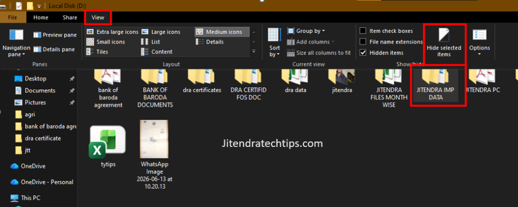 Computer में Files और Folder Hide कैसे करें? Windows 10/11 में बिना Software के आसान तरीका (2026) 2 hide files in computer